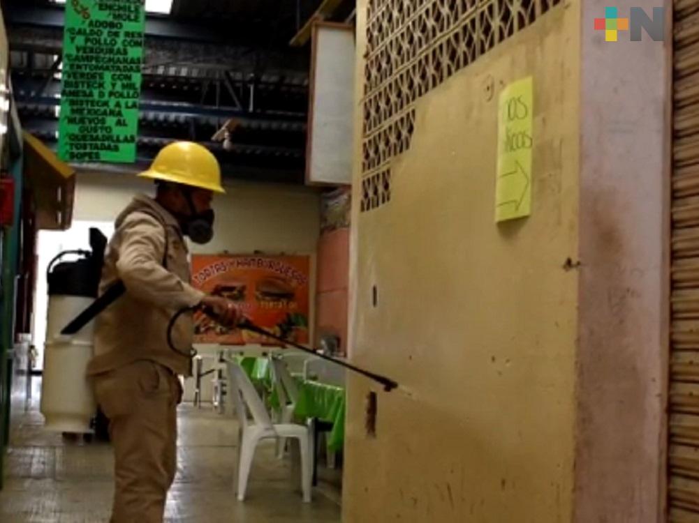 Implementan medidas de sanidad en mercado de Tantoyuca
