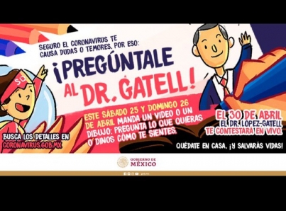 Conmemorará Salud Día del Niño con “Pregúntale al Dr. Gatell”