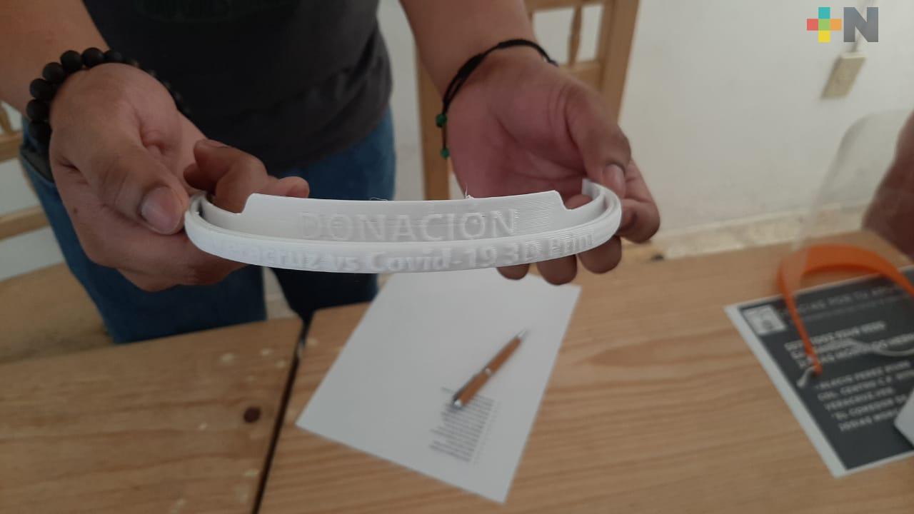 Más creadores se suman a la iniciativa de elaborar caretas protectoras en Veracruz