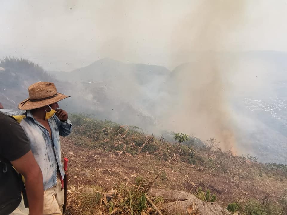 Más de 80 hectáreas se quemaron durante incendio forestal en Zongolica