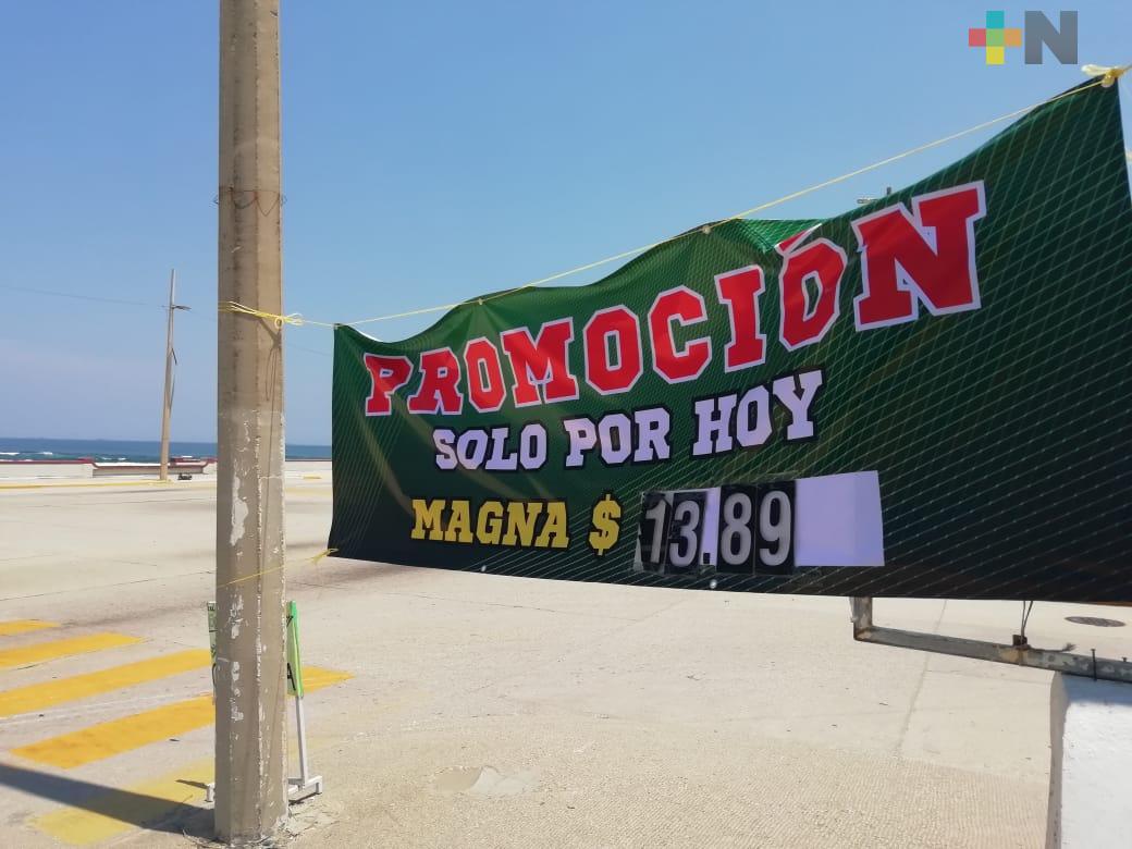 Coatzacoalcos registra el precio de gasolina magna más barato en los últimos 4 años