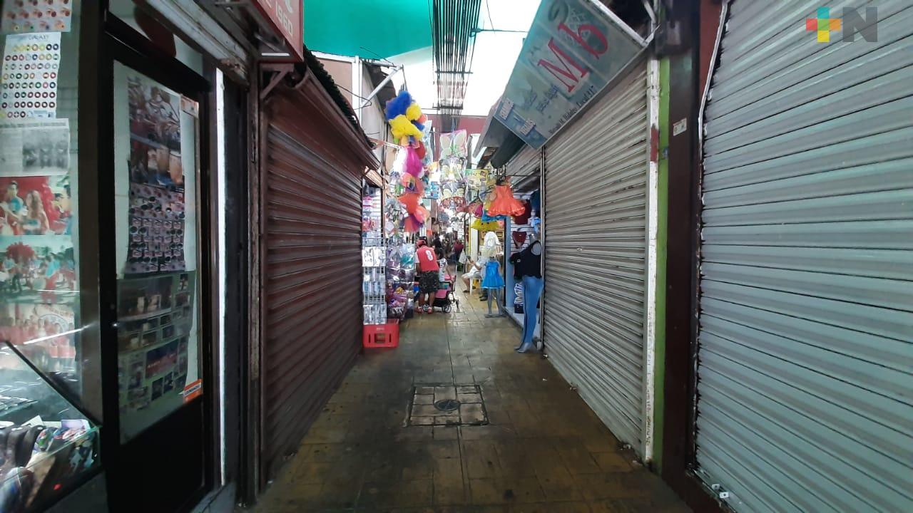 Aún hay movimiento en el mercado Miguel Hidalgo de la ciudad de Veracruz