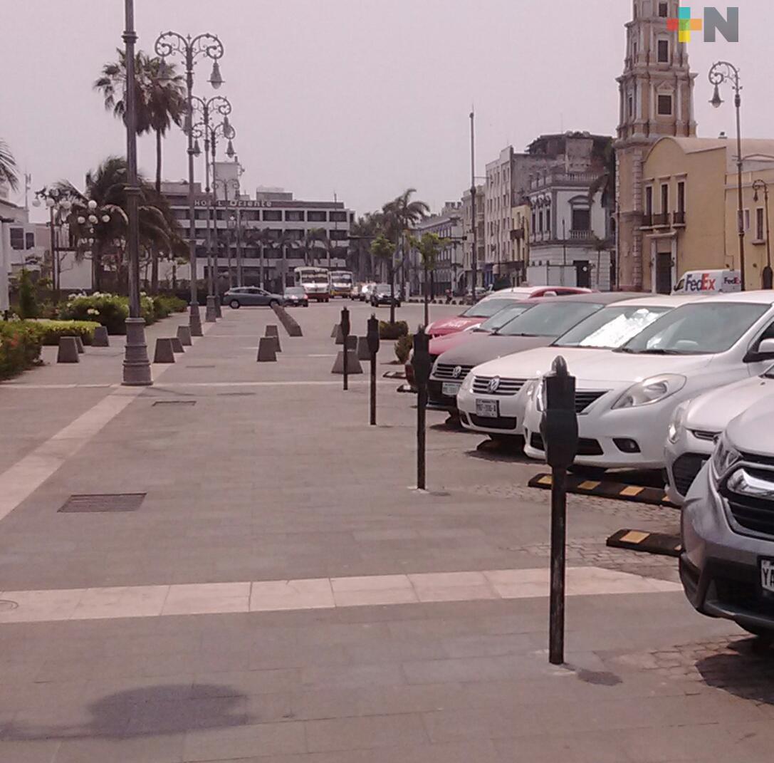 Suspenden cobro de parquímetros en Centro Histórico de Veracruz