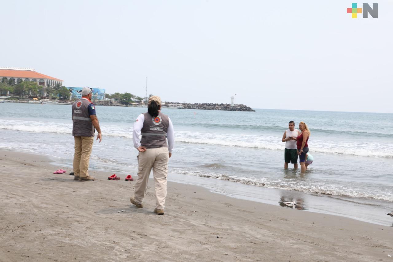 Inicia Protección Civil patrullajes para evitar asistencia a playas de Veracruz-Boca del Río
