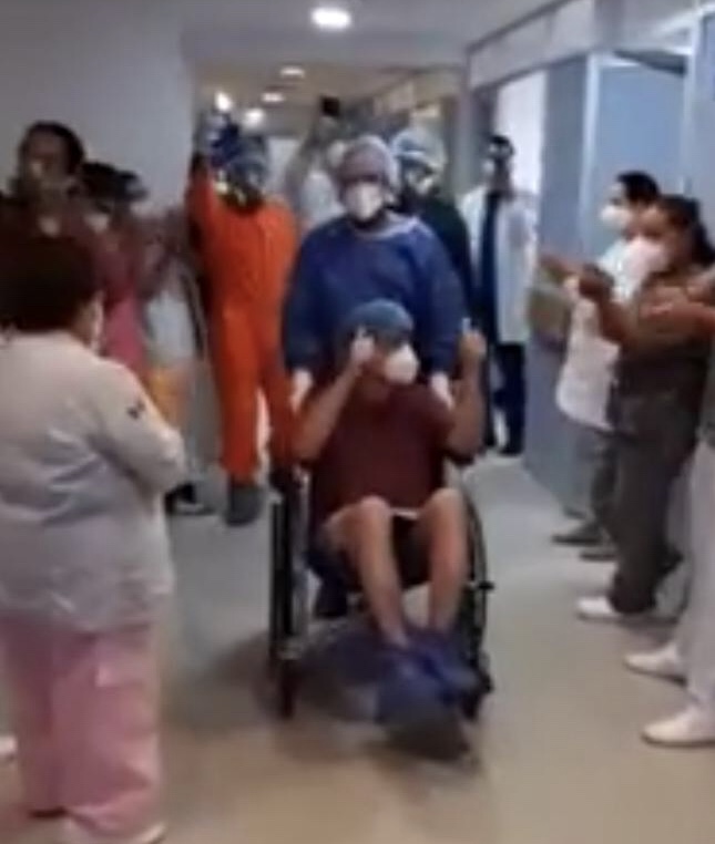 Dan de alta en el ISSSTE de Veracruz a paciente que superó  COVID-19