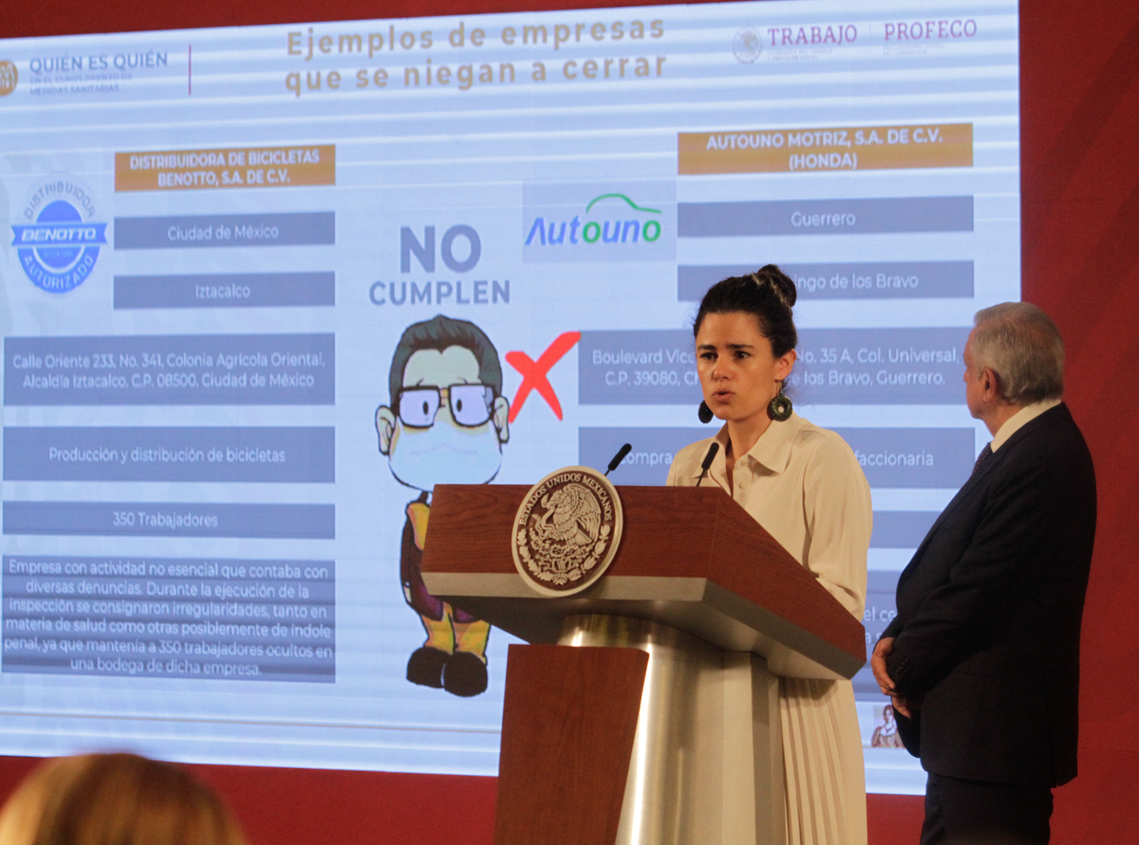 Cumple medidas sanitarias 95% de empresas: Luisa María Alcalde