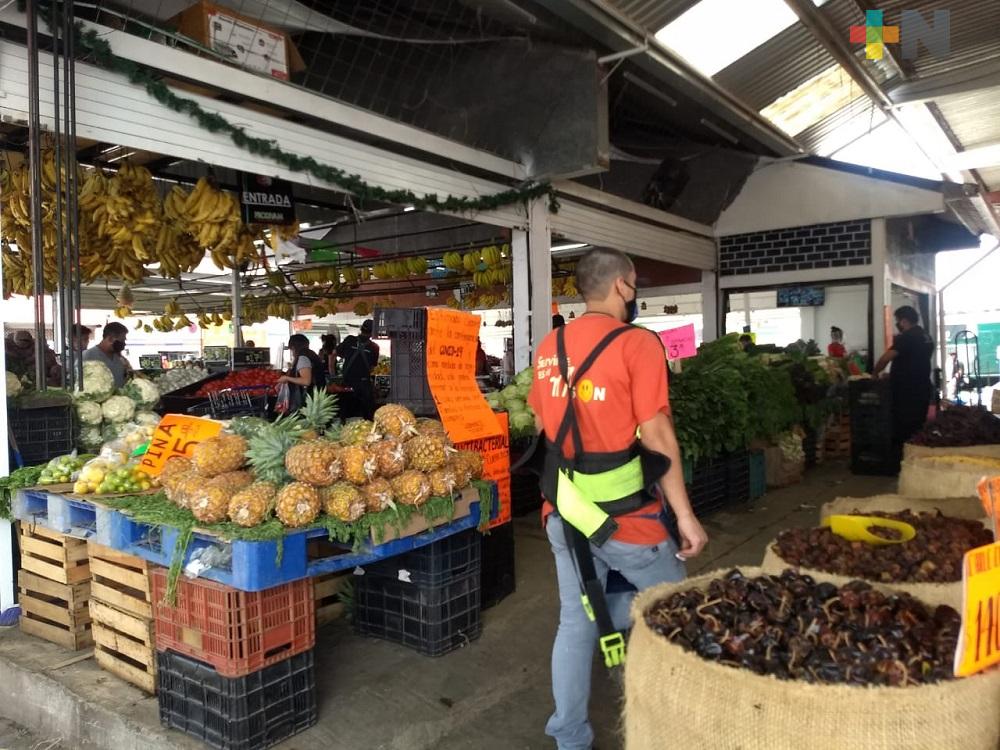 Aseguran locatarios que Central de Abastos de Xalapa no es foco rojo de contagios de coronavirus