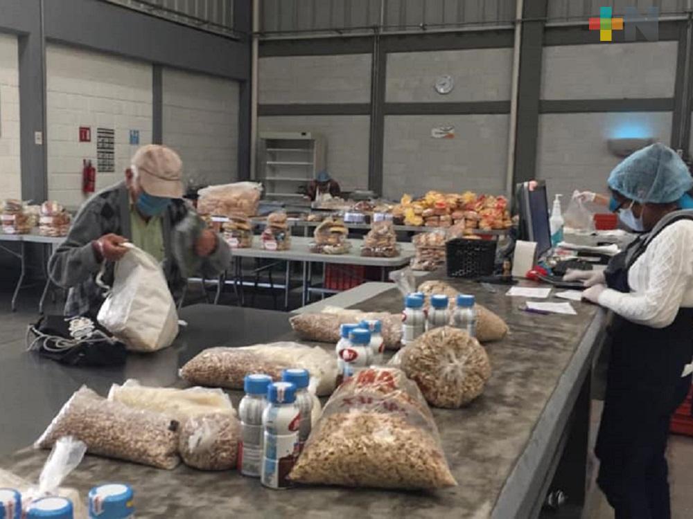 Banco de Alimentos de Xalapa incrementa sus apoyos debido al COVID-19