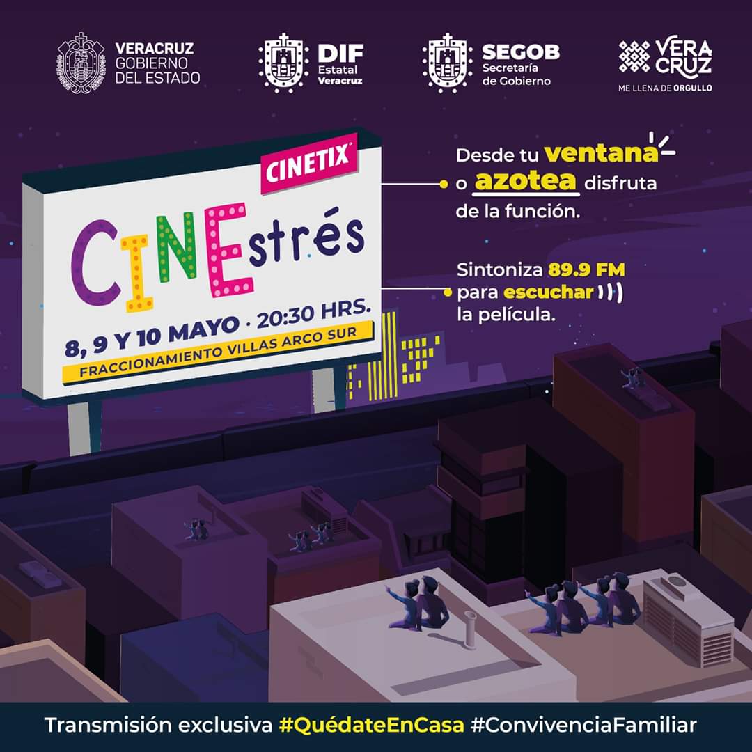 Cinetix y Gobierno del Estado promueven proyección de películas en colonias de Xalapa