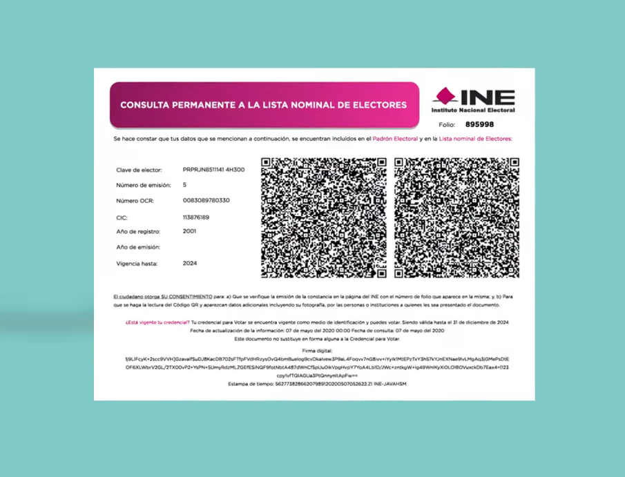 Constancias digitales del INE perderán vigencia el 1 de septiembre