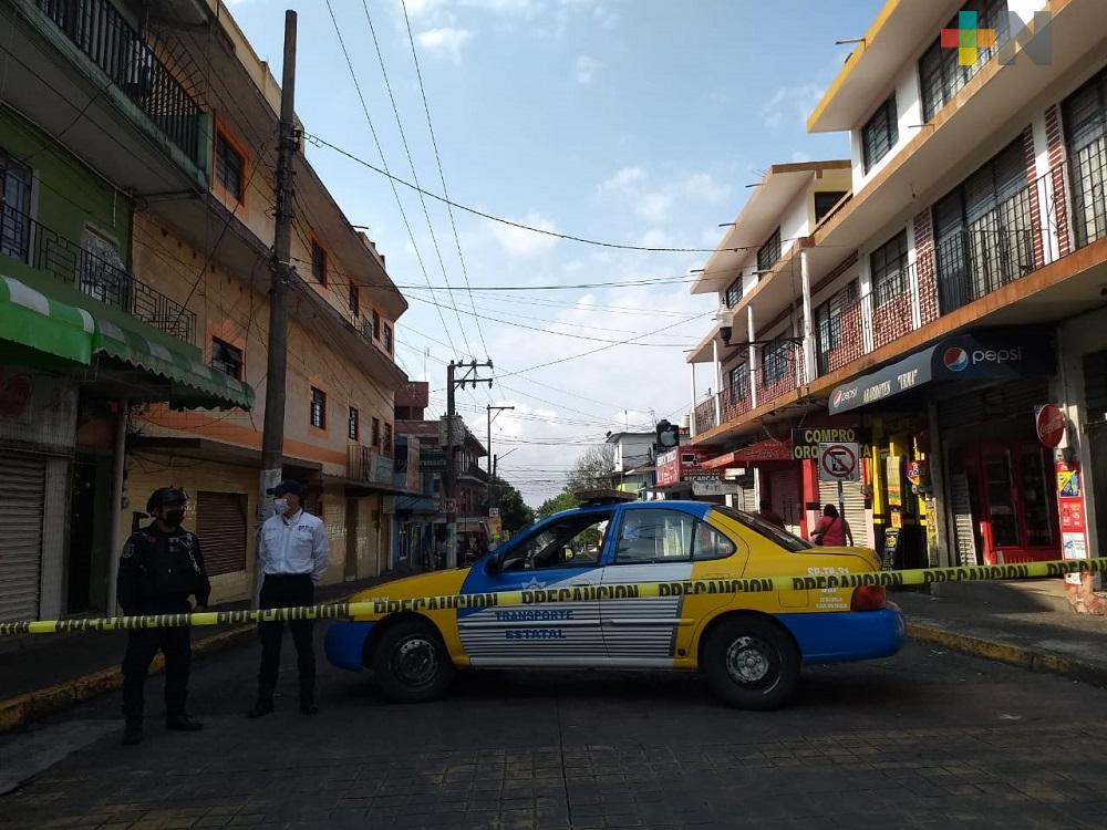 Continúan los filtros de seguridad en calles del centro de Xalapa