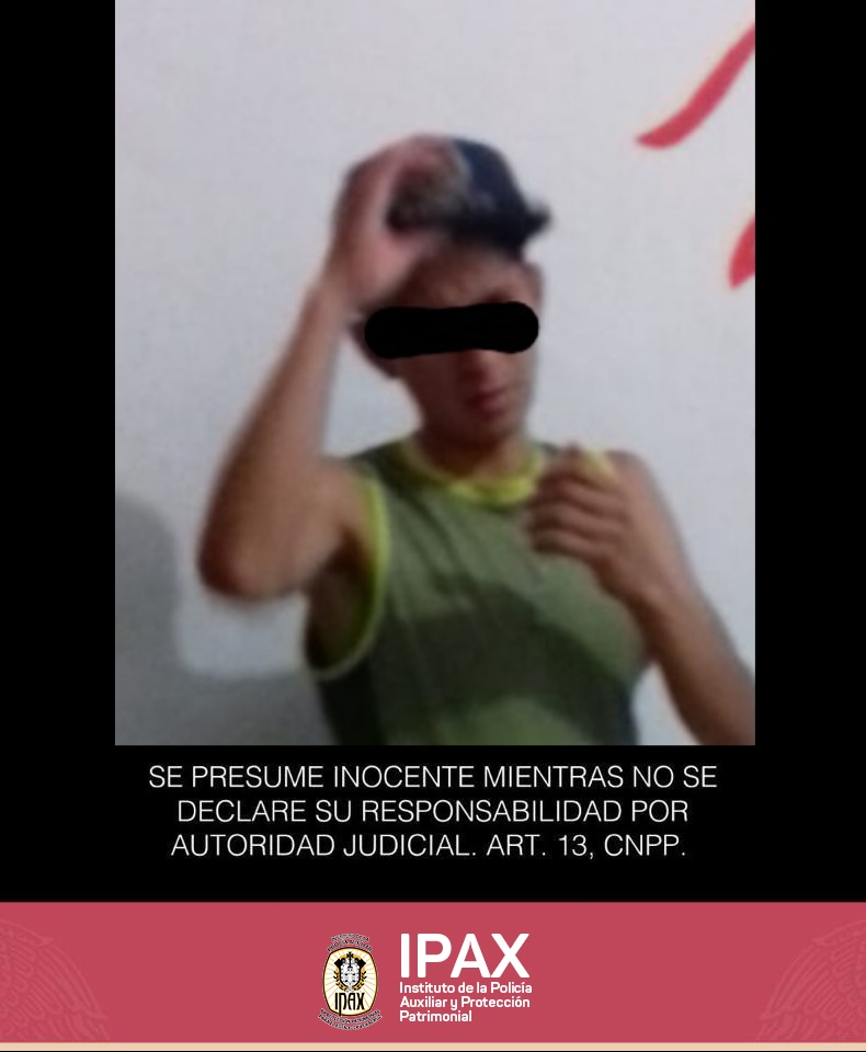 Detiene IPAX a dos por intento de robo, en Zontecomatlán