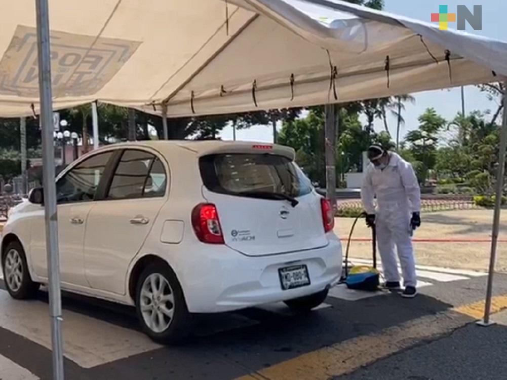En Fortín, inicia programa municipal de desinfección de unidades móviles