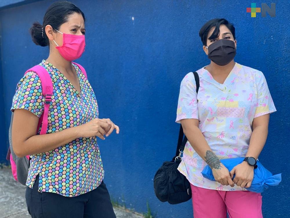 Enfermeras del IMSS piden a población cuidarse del COVID-19