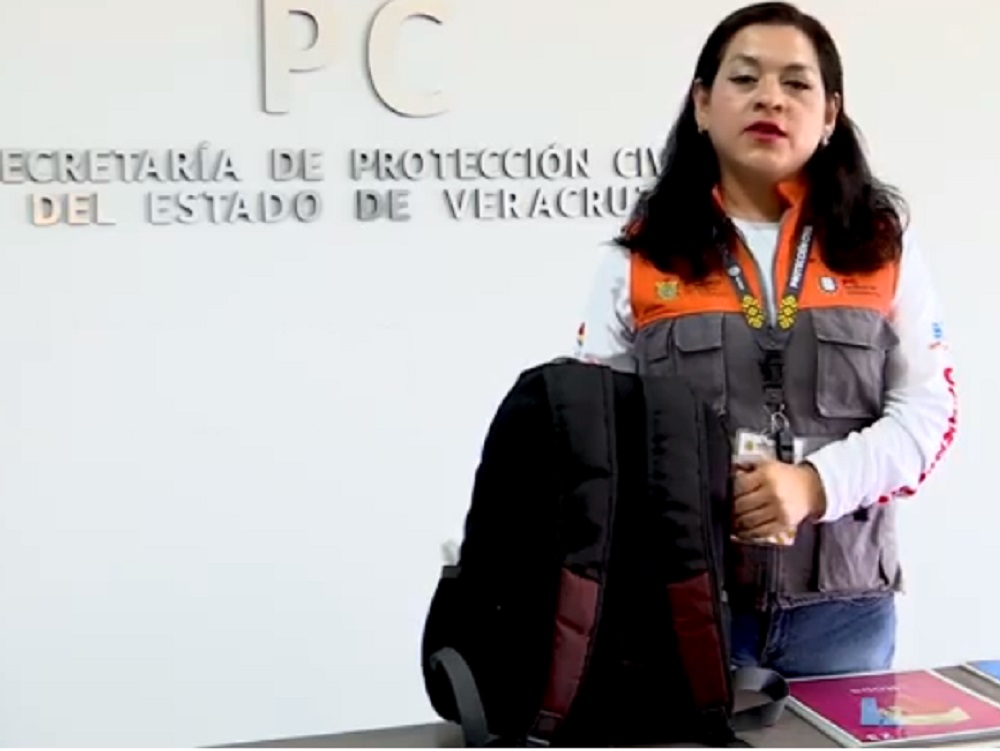 Mochila de emergencia, herramienta necesaria en casos extremos: PC Xalapa