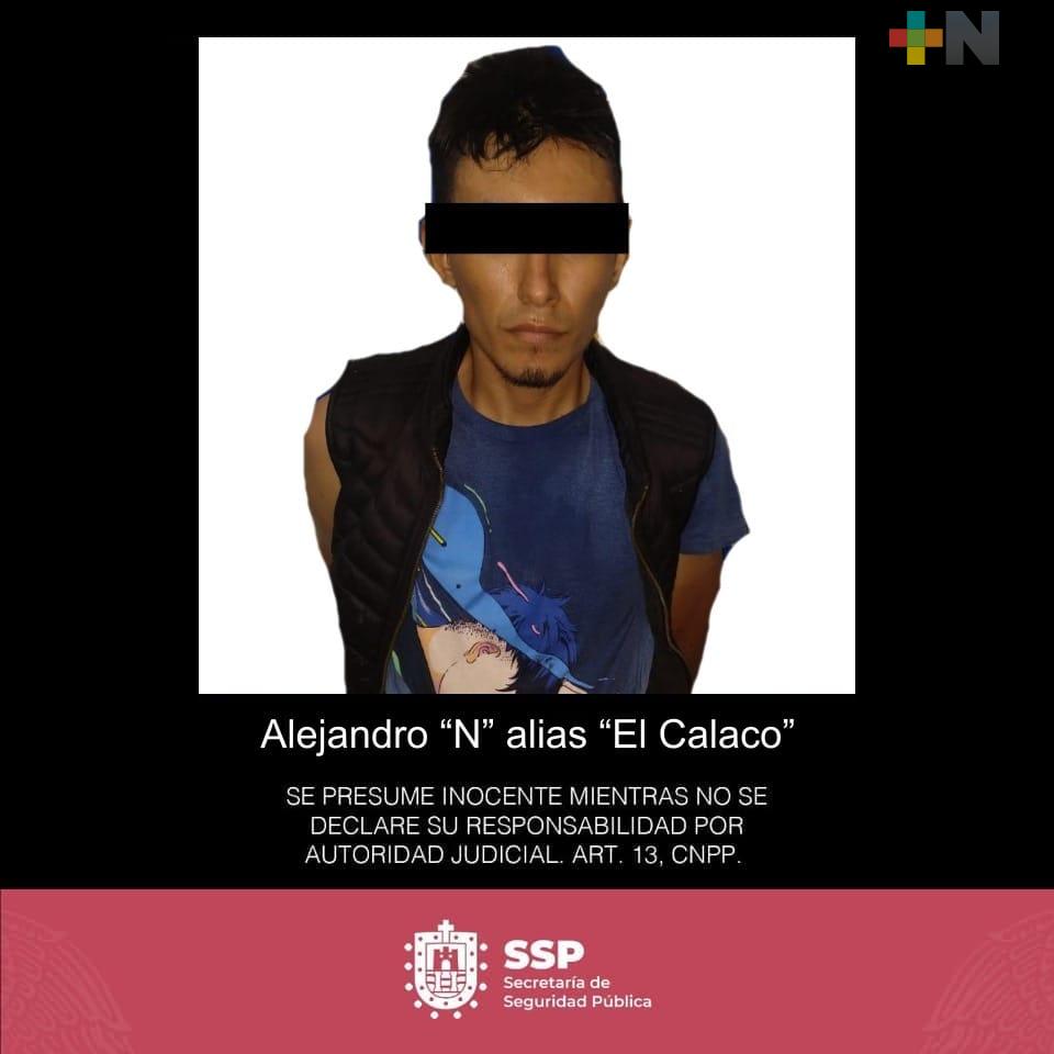 Captura SSP a presunto líder de grupo delincuencial, en Paso del Macho