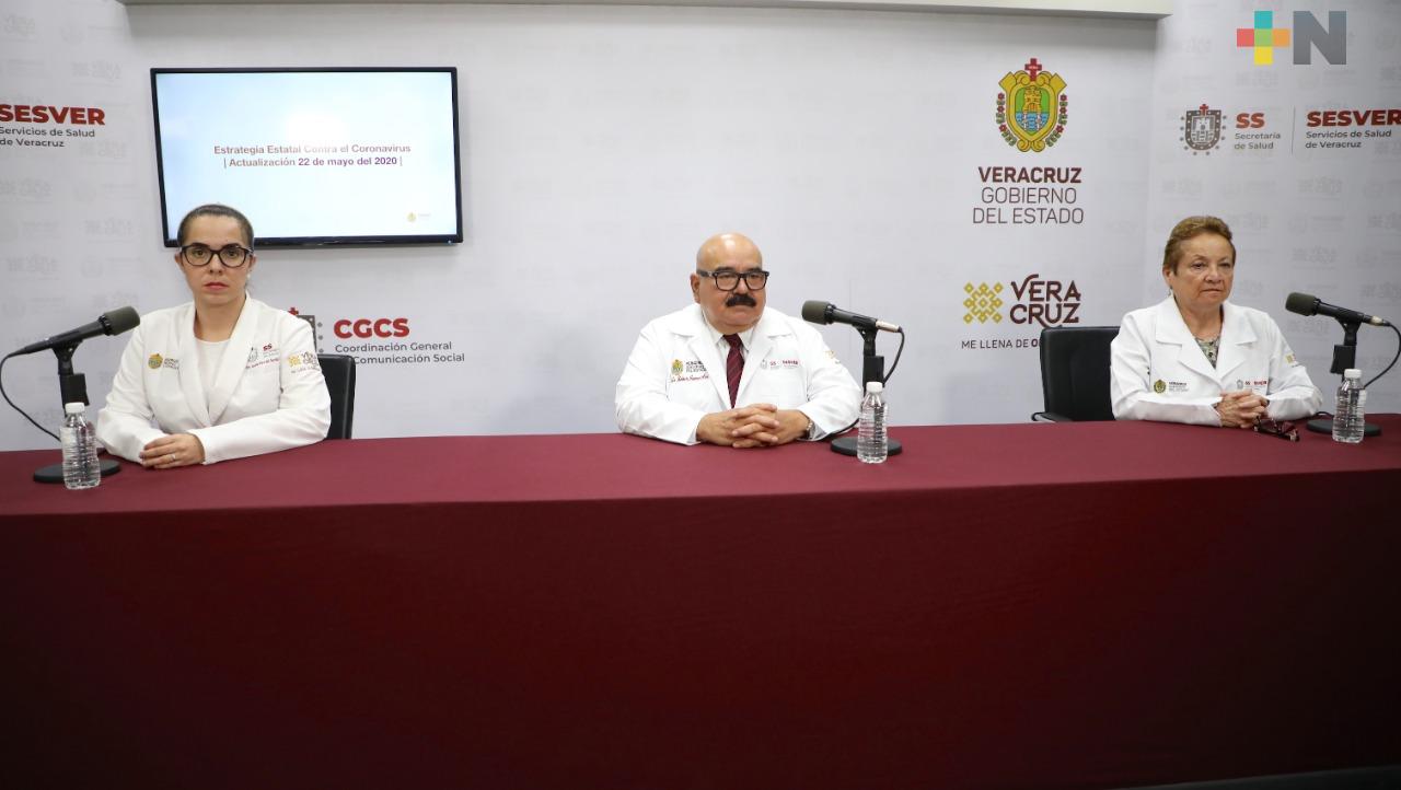 Aumentan a 2 mil 607 los casos de COVID-19 en Veracruz
