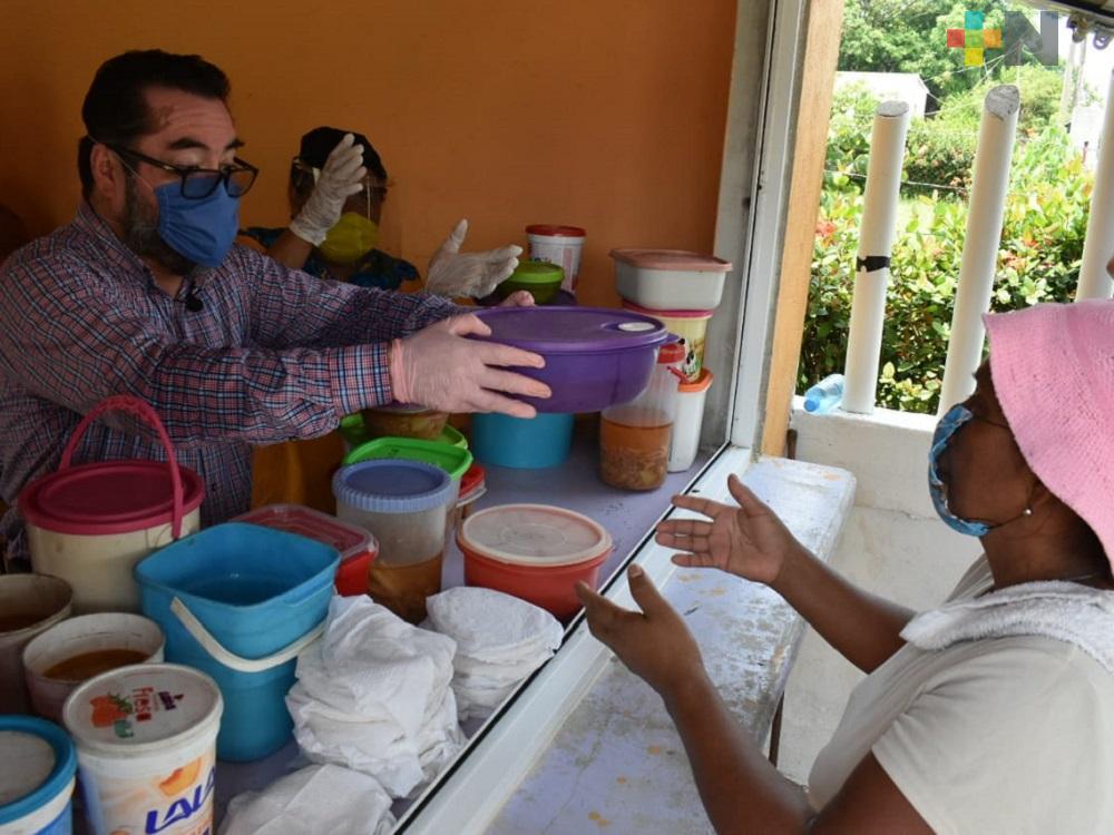 Instalan en comunidades rurales de Agua Dulce, comedores comunitarios
