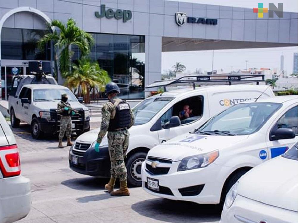 Instalan filtros viales en municipio de Boca del Río