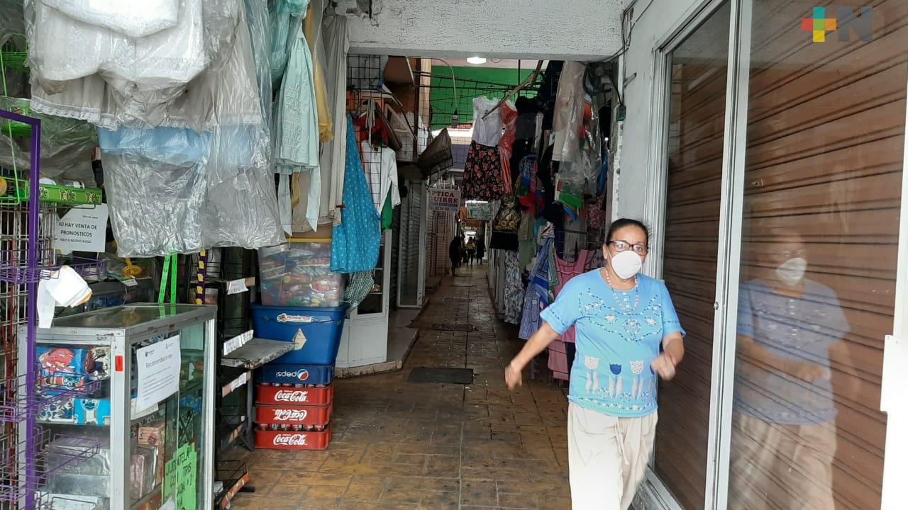 Locales del Mercado Hidalgo del municipio de Veracruz ya trabajan al 80%