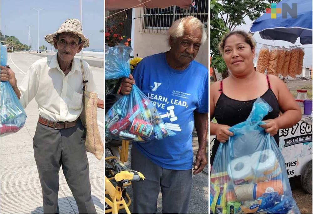 Mexicanos Fuertes entregan apoyos a 241 familias en la ciudad de Veracruz