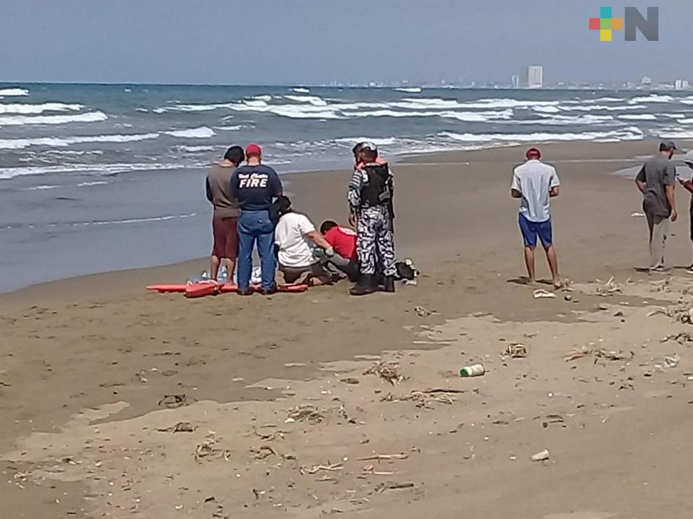 Mujer hondureña muere ahogada en playa de Coatzacoalcos