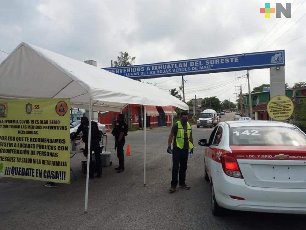 Municipios del sur de Veracruz siguen medidas preventivas que se marcaron en último decreto
