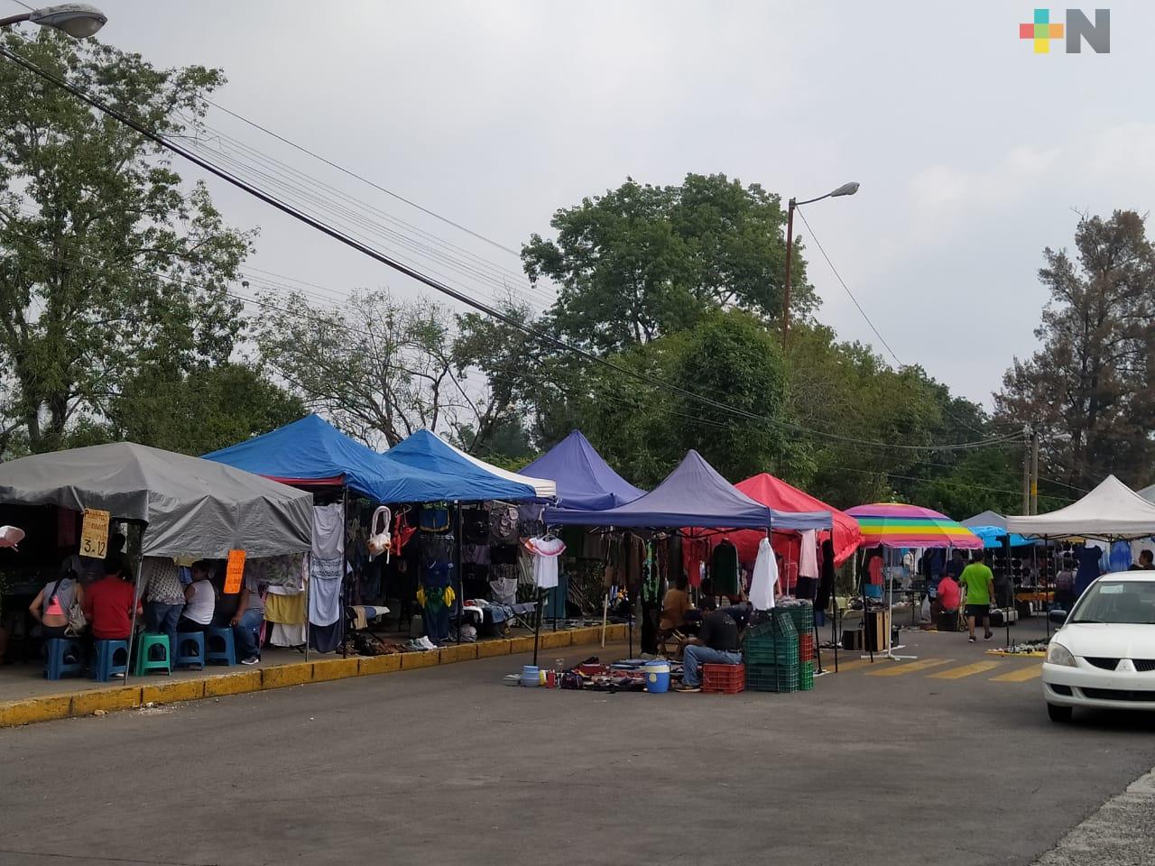 Para evitar contagios por COVID-19, la próxima semana no se podrá instalar tianguis en Xalapa