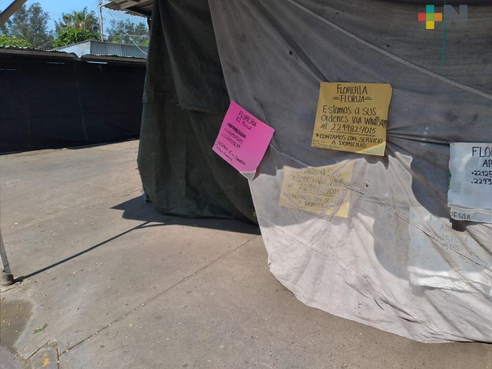 Tiendas de regalos y flores permanecieron cerradas en Veracruz-Boca del Río