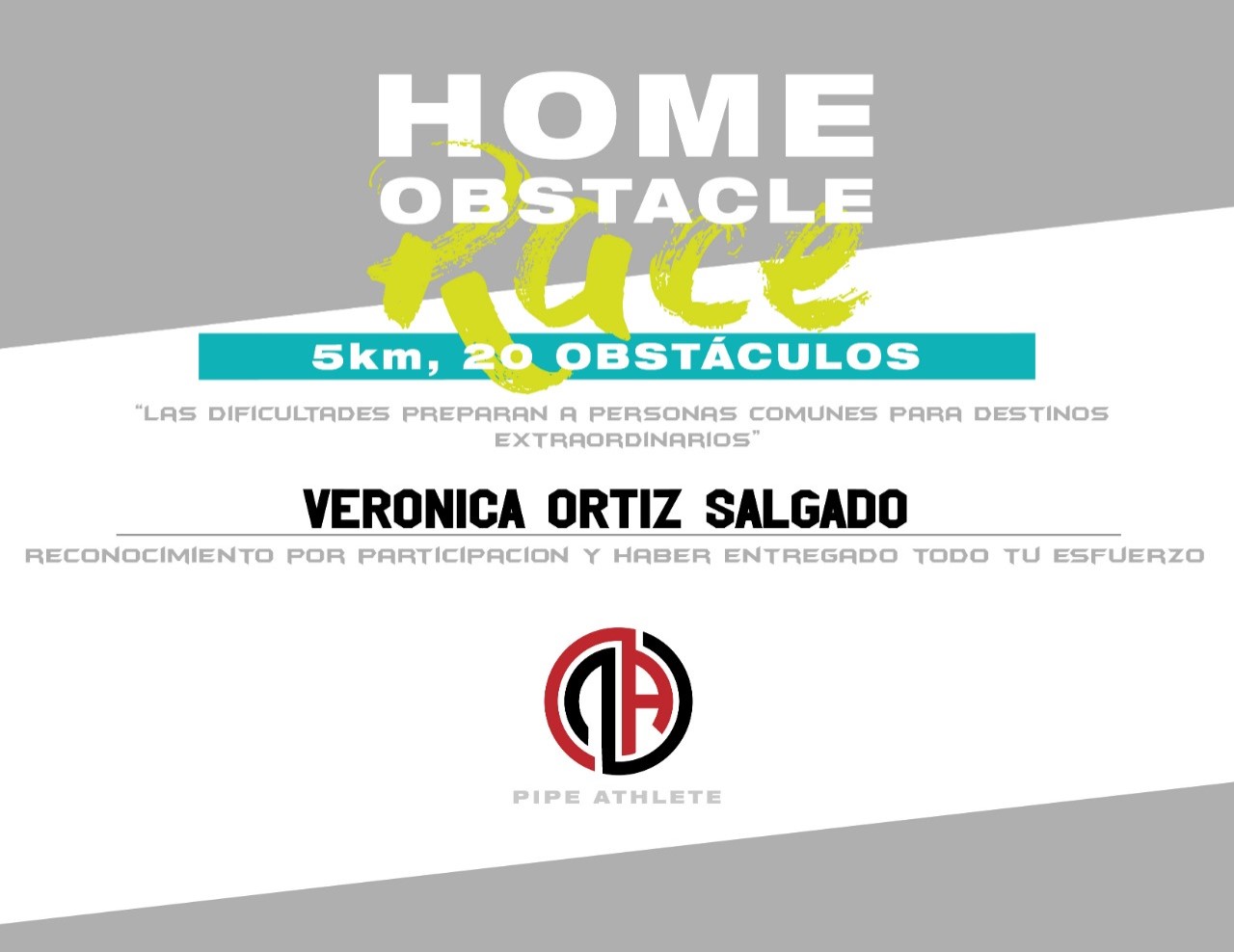 Cumplieron primera edición de Home Obstacle Race
