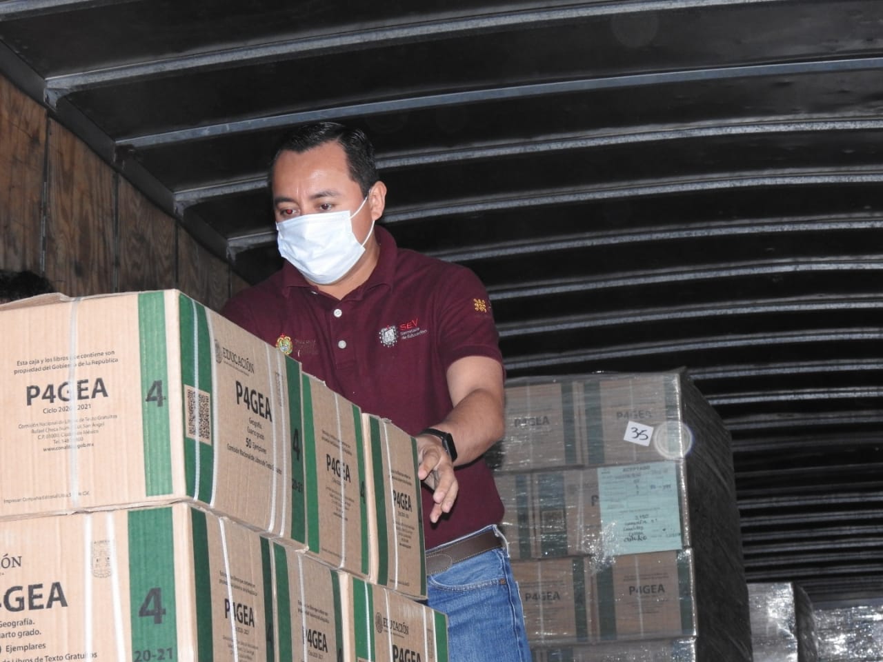 Reanuda SEV recepción de libros de texto gratuito para ciclo 2020-2021