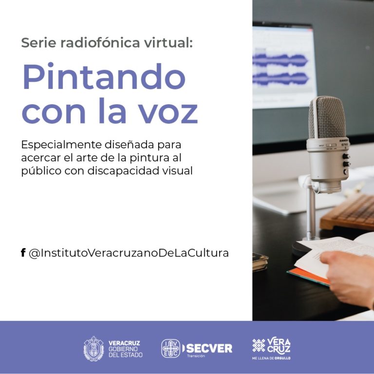 Estrena IVEC serie radiofónica Pintando con la voz, para público con discapacidad visual