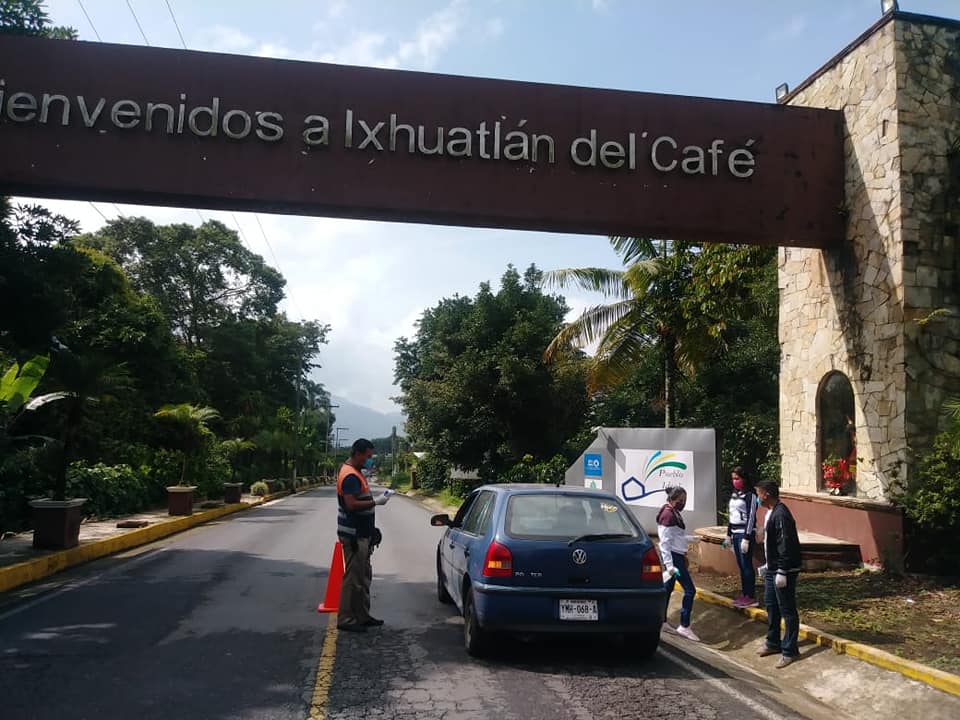Ixhuatlán del Café mantiene filtros sanitarios; acumulan cuatro casos de COVID-19