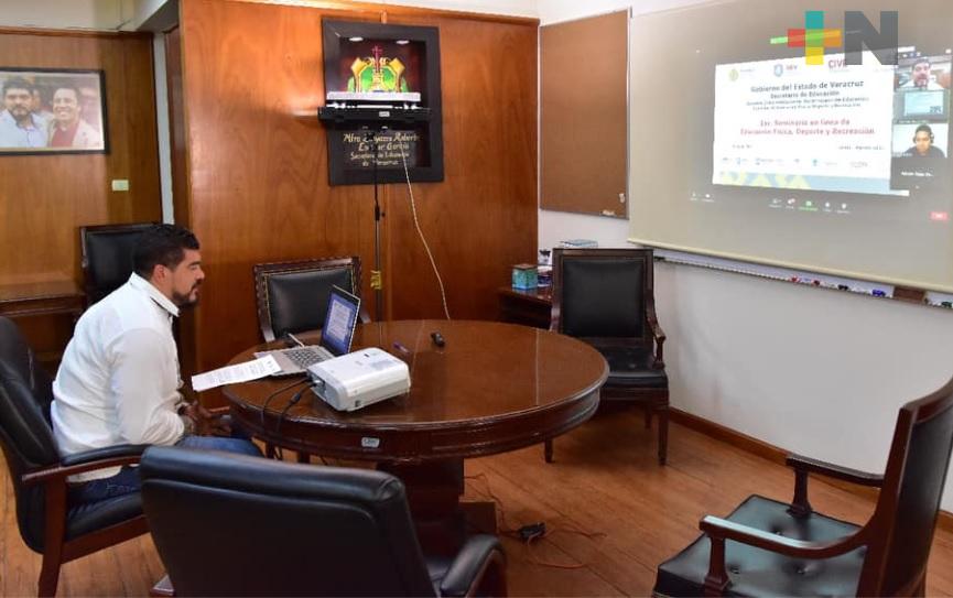 Inició el Seminario en Línea de Educación Física, Deporte y Recreación