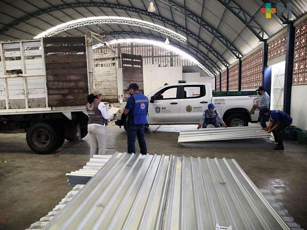 Continúa entrega de apoyos para damnificados por turbonada en Sierra de Otontepec