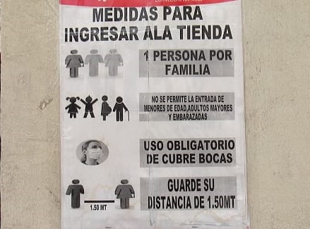 Comercios de Coatzacoalcos continúan aplicando medidas sanitarias