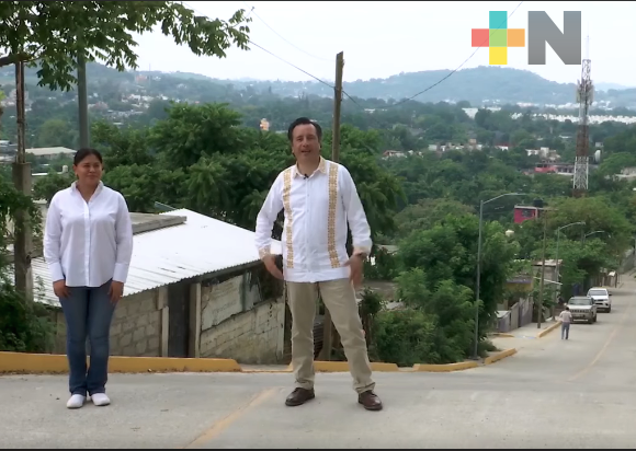 En Poza Rica, el gobernador del Estado inspecciona obras de infraestructura social