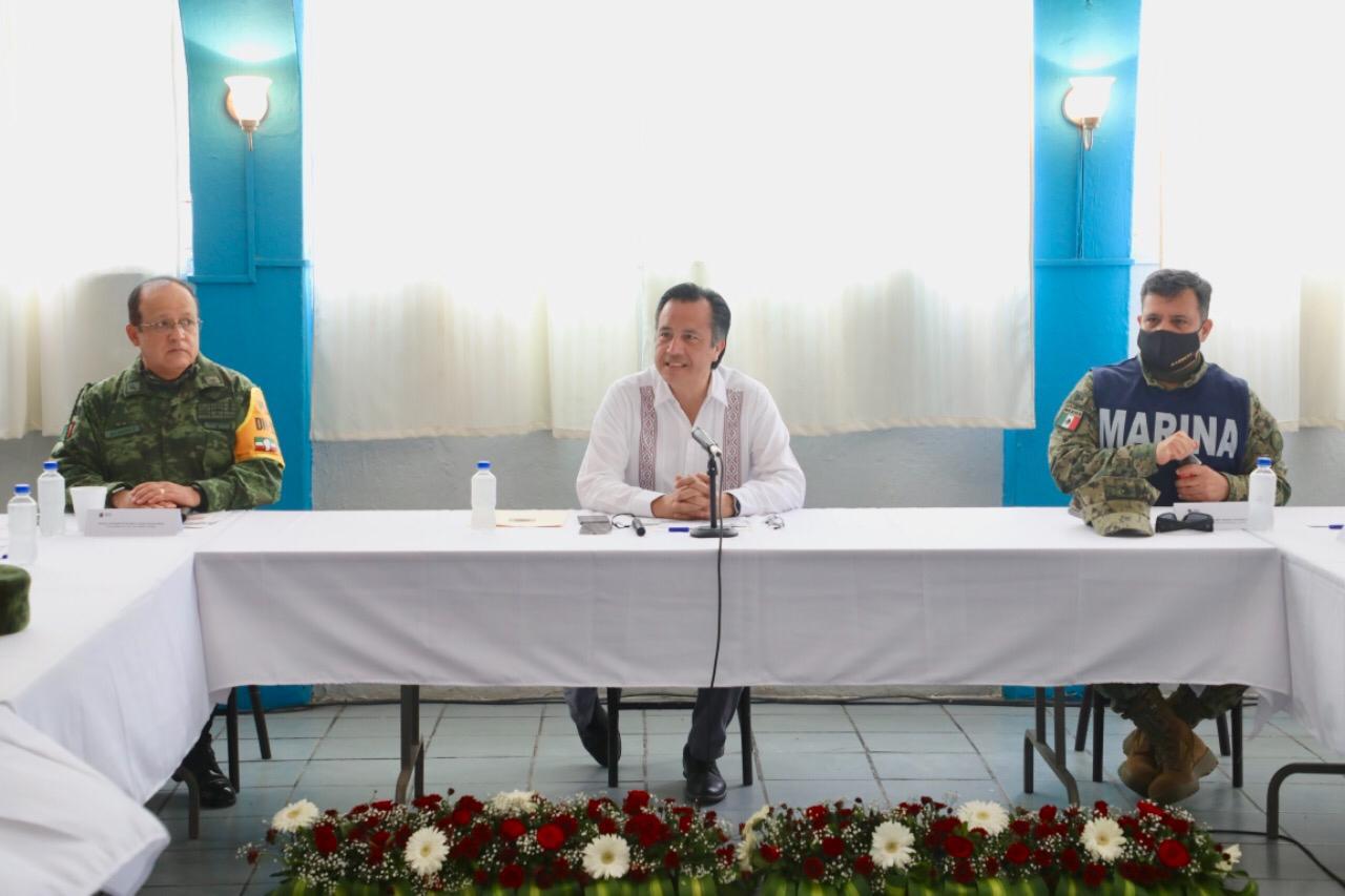 Agradece Cuitláhuac García a la SEDENA por aplicar Plan DN-III-E por lluvias en Veracruz