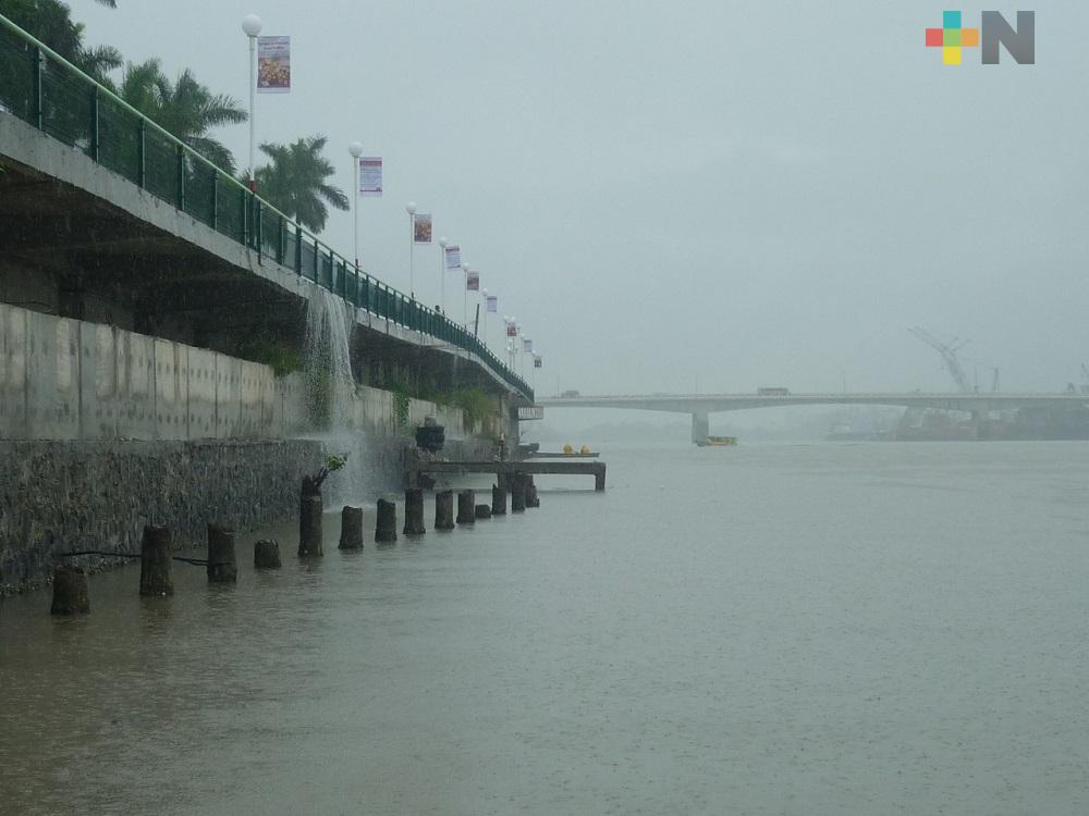 Emiten alerta gris por temporal lluvioso en el estado de Veracruz