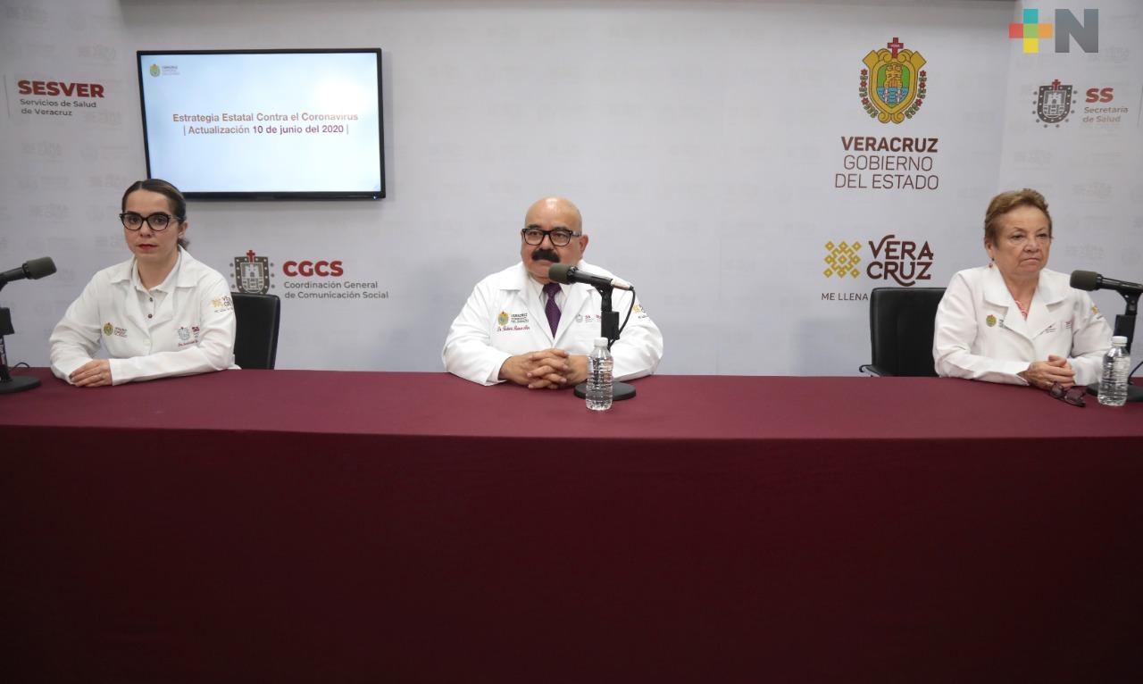 Registra Veracruz 218 nuevos casos de COVID-19