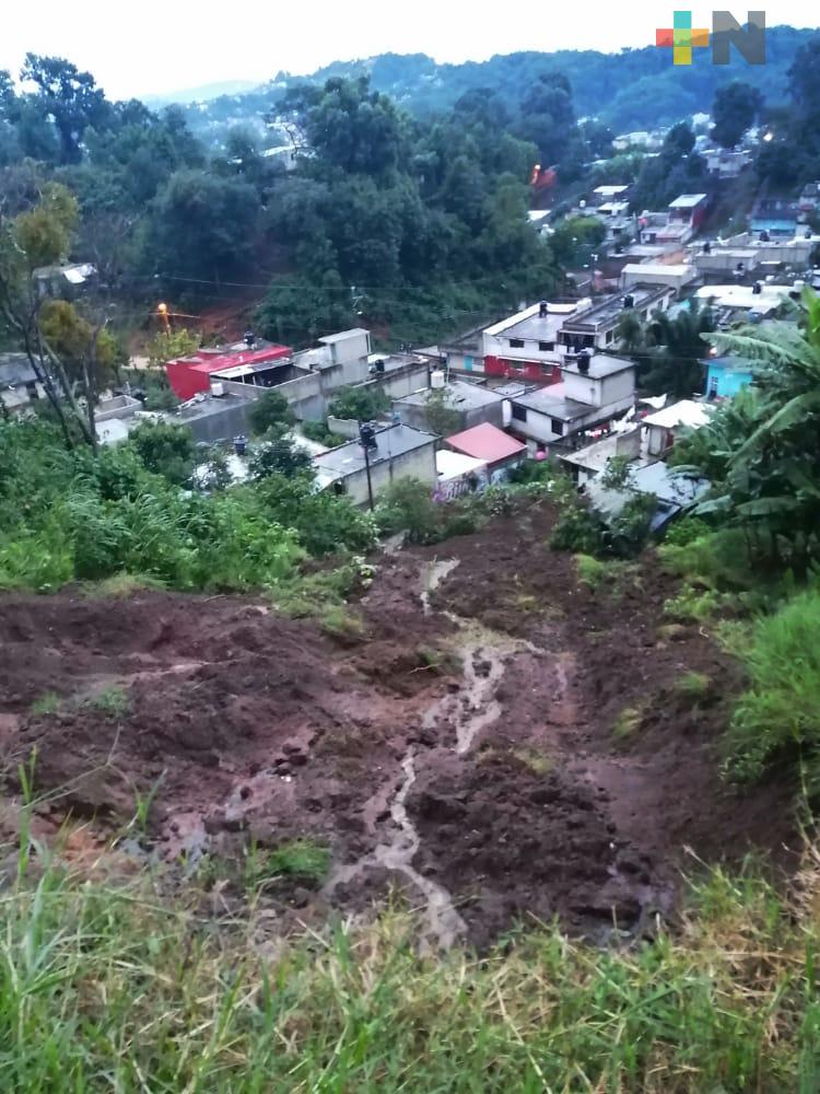 Atiende PC afectaciones por lluvia en Xalapa y Tlalnelhuayocan