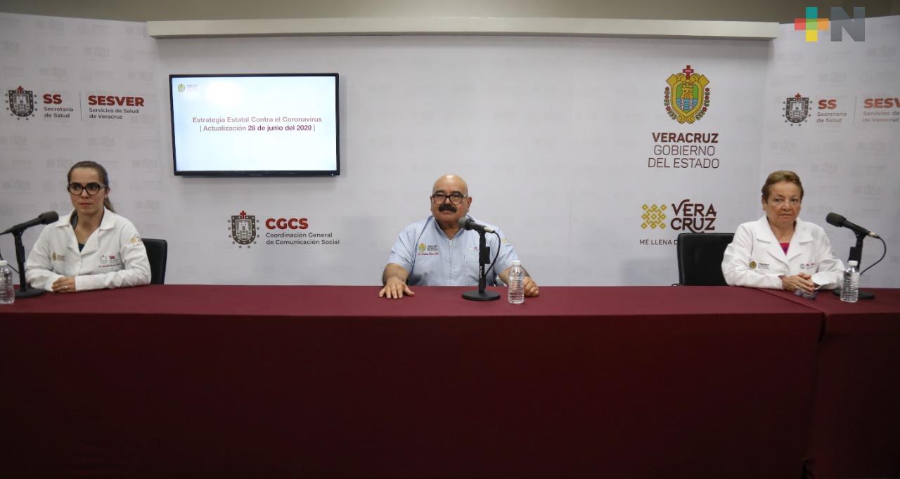 Hay 9 mil 805 casos de COVID-19 en 168  municipios de Veracruz