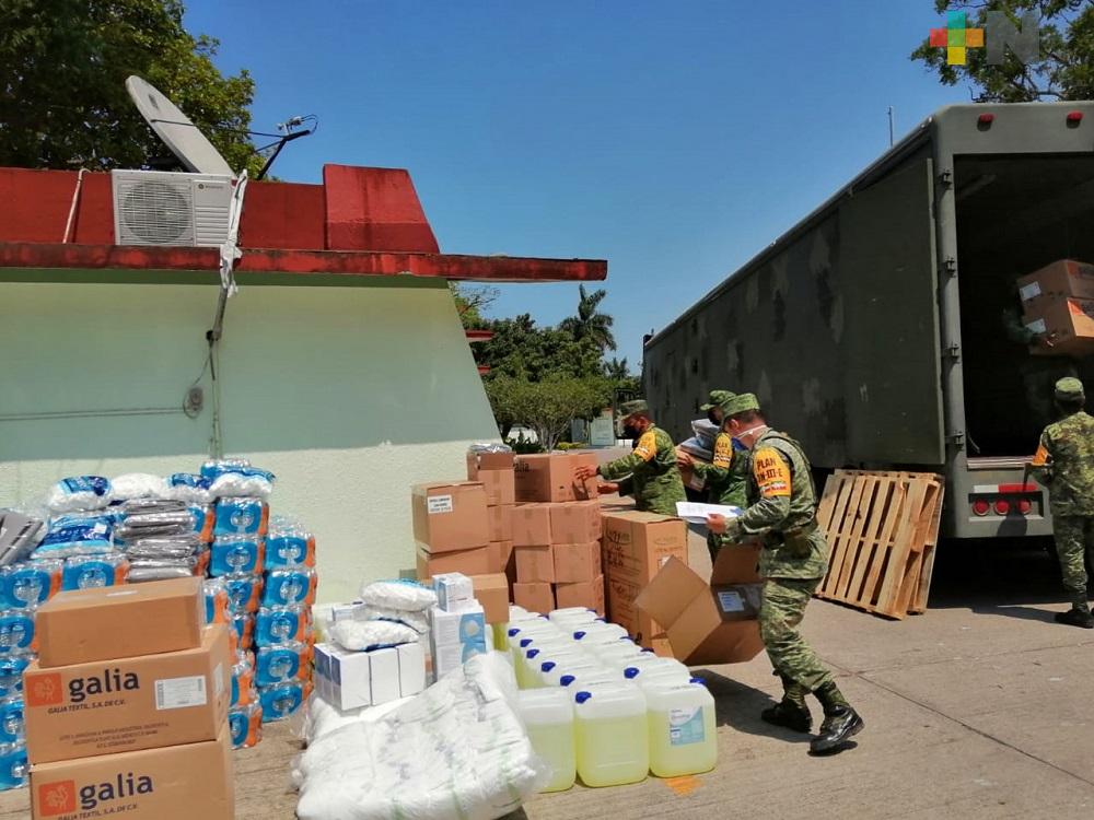 Llega más equipo médico para Hospital Militar Regional y 39 Batallón de Infantería en Tuxpan