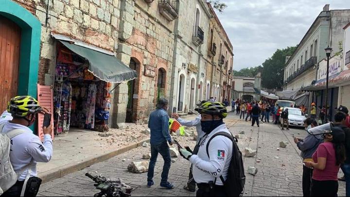 Fallecen 5 personas en Oaxaca a causa del sismo