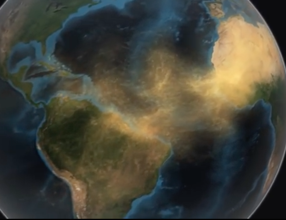 Nube de Polvo del Sahara pasará sobre Península de Yucatán y Golfo de México durante esta semana