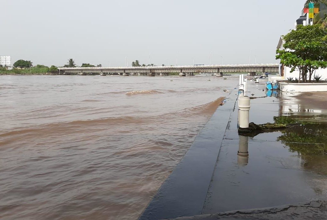 Río Jamapa por debajo de su escala crítica, autoridades mantienen monitoreo