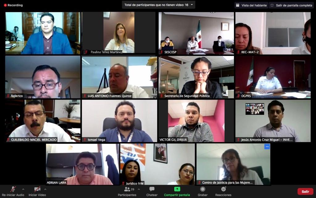 Sesionó la Comisión Intersecretarial para la Consolidación del Sistema de Justicia Penal en Veracruz