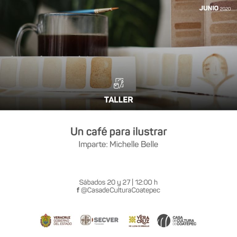 Invita IVEC a pintar con café en la Casa de Cultura de Coatepec
