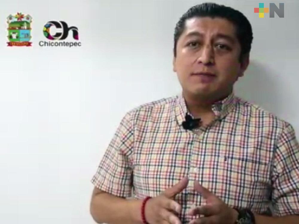 En Chicontepec, se reporta cero casos de COVID-19: Alcalde