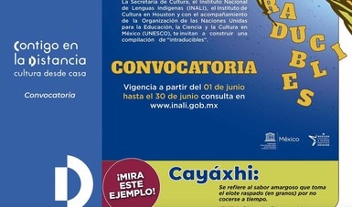 A través del INALI, invitan a participar en la convocatoria “intraducibles”, en lenguas indígenas